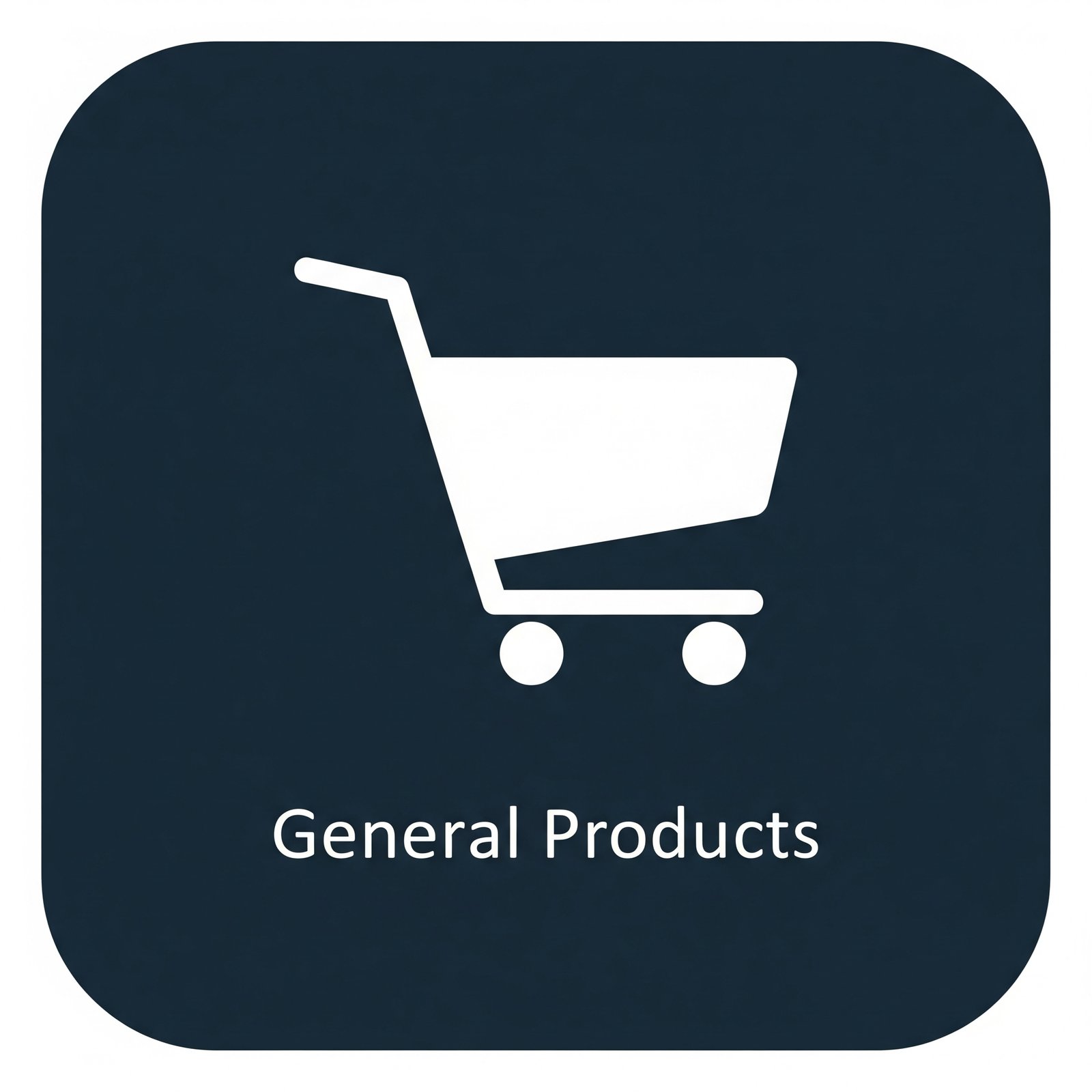 A Blue Icon showing a shopping trolley cart