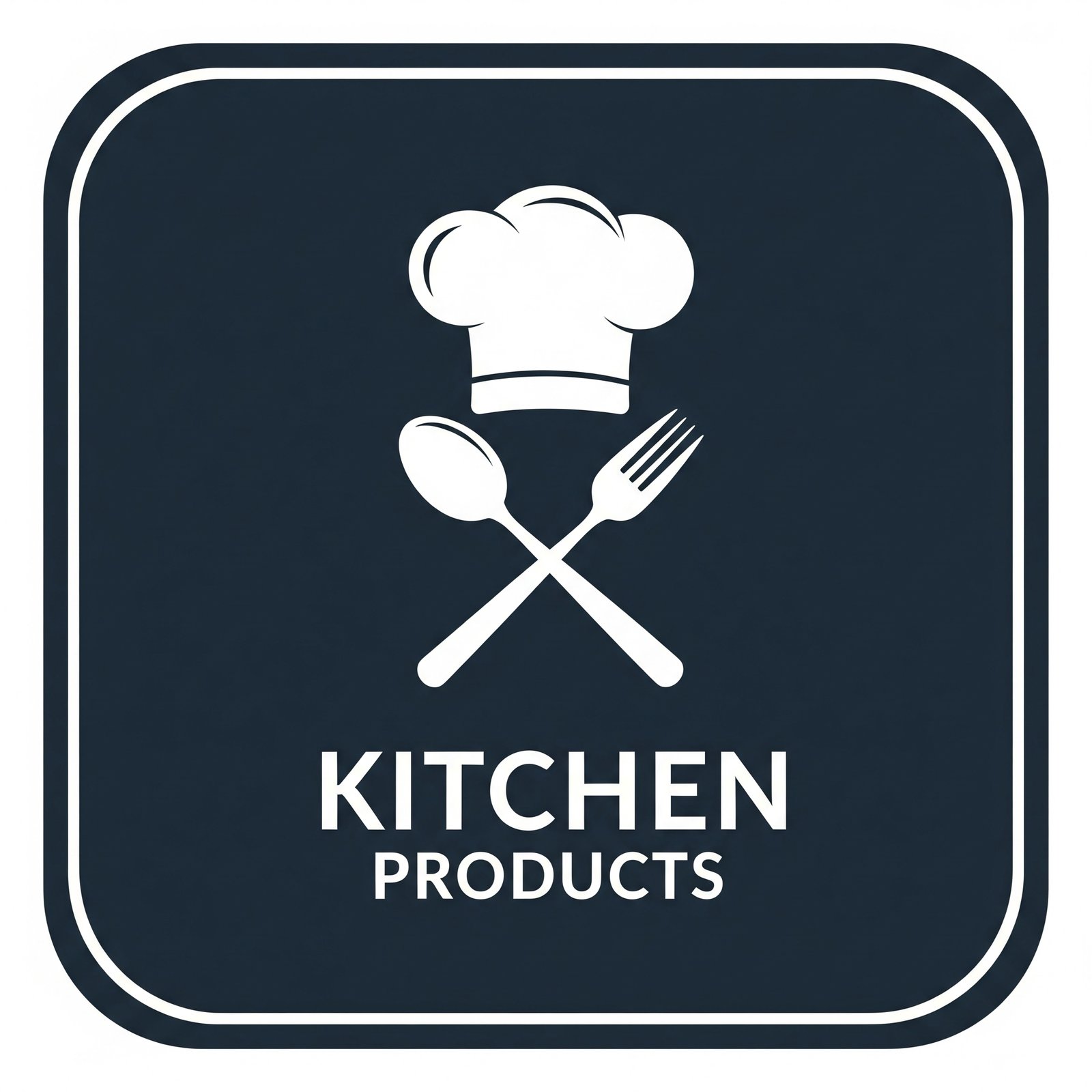 A Blue Icon showing a Chef's hat and a spoon and fork crossed over each other underneath the hat